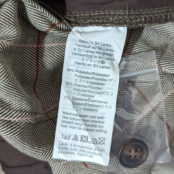 Madewell Glen Plaid Paperbag Tapered Pants sz 6 NEW - Picture 11 of 12